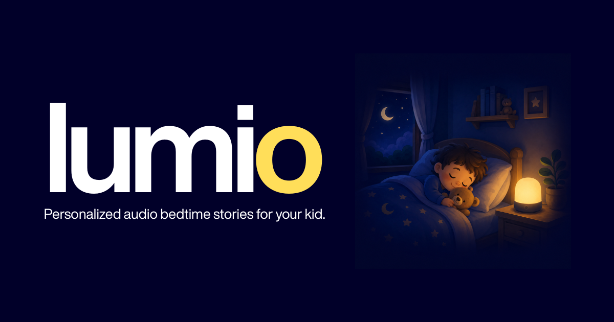 Personalized audio bedtime stories for your kid | Lumio